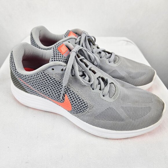 Nike Womens Revolution 3 Gray Running Shoes Size 10 - Picture 3 of 7